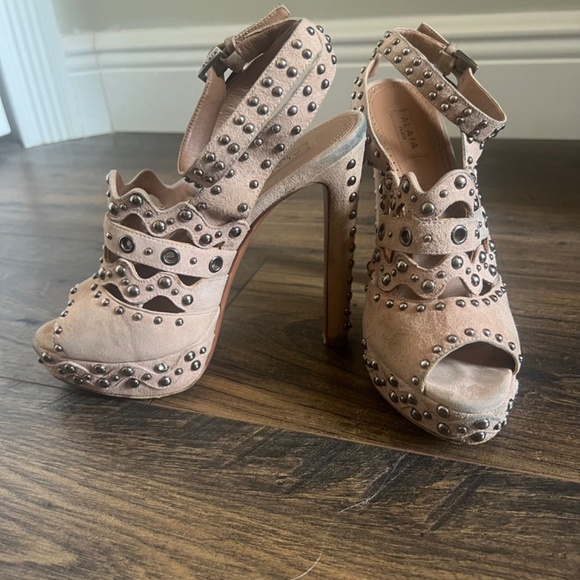 Alaïa Suede Studded Accent Sandals - Sz 36 - Picture 3 of 8